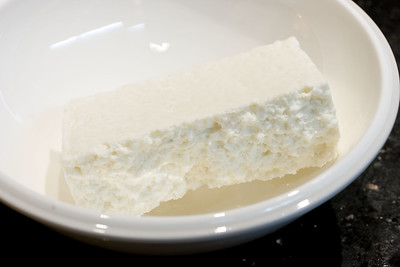 Cotija cheese in a bow