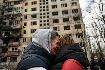 War women crying