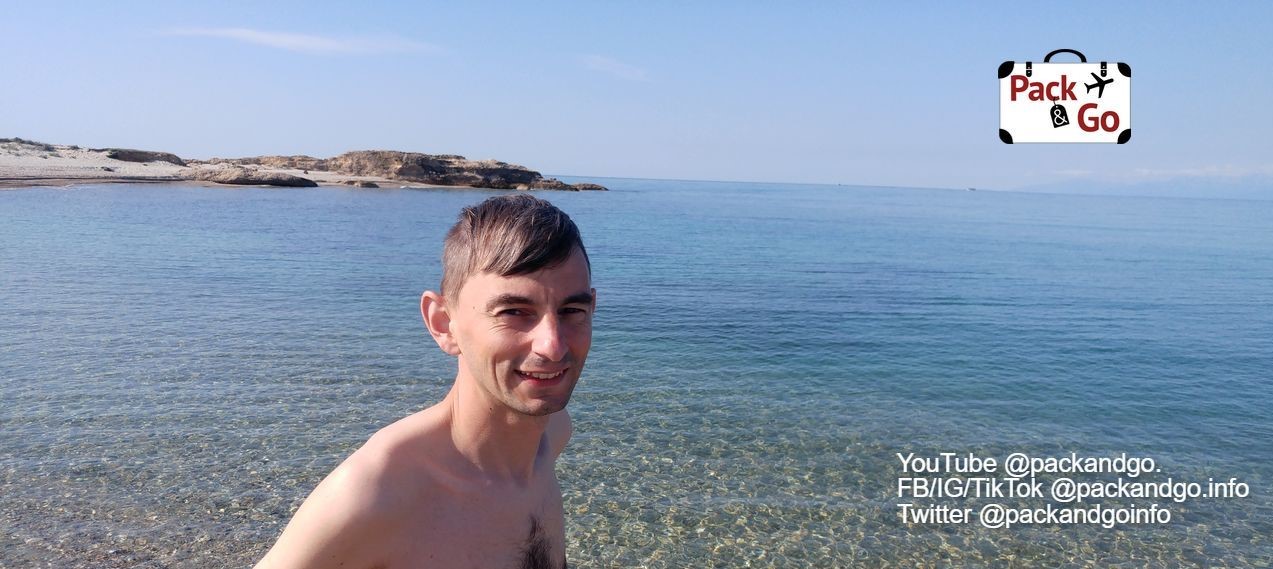 Man at the beach, Fanari, Greece