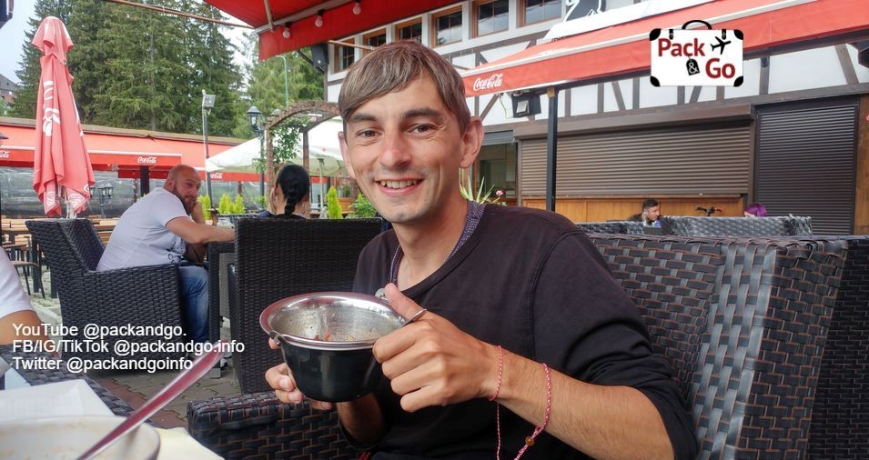 Man in a restaurant in Poiana Brasov, Romaniana