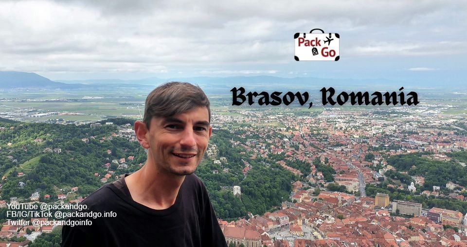 Man in view point Brasov, Romania
