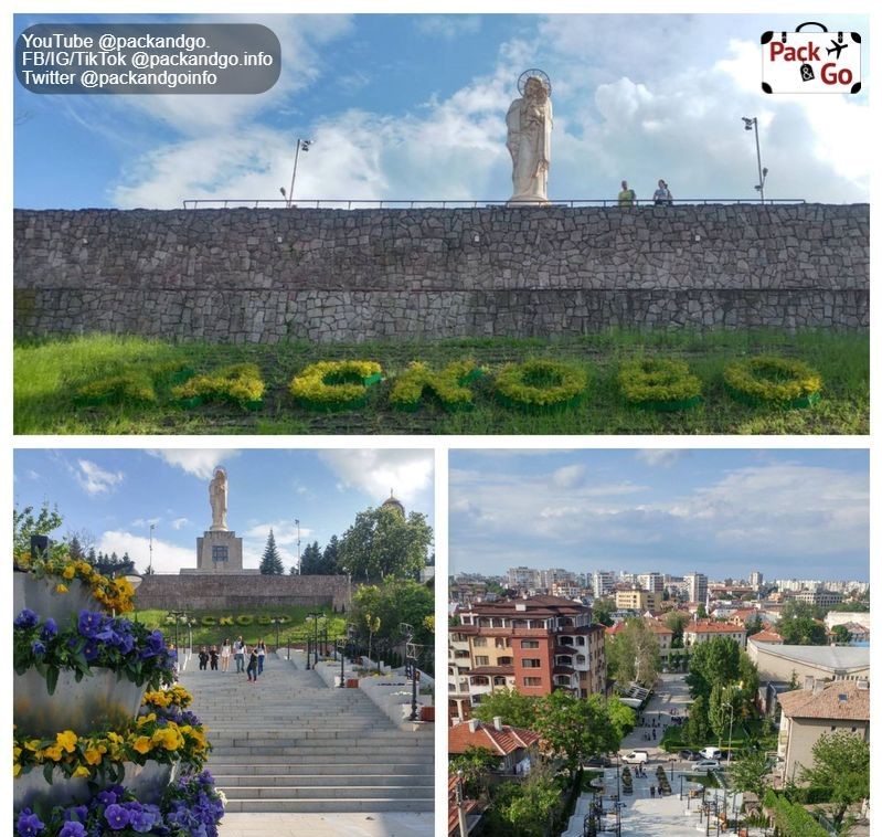 Haskovo Virgin Mary monument collage 1