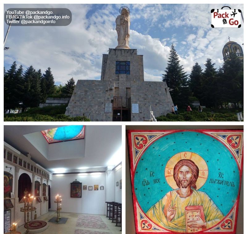 Haskovo Virgin Mary monument collage 2