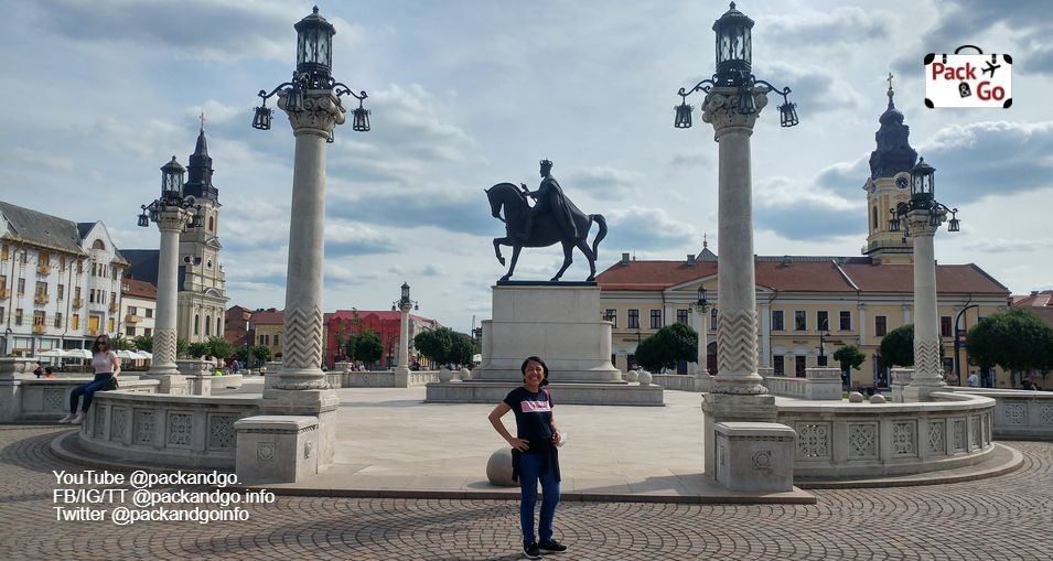 Union Square or Unirii Square, Oradea, Romania