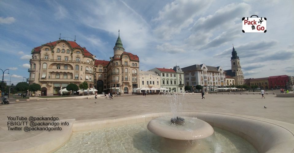 Union Square or Unirii Square in Oradea, Romania