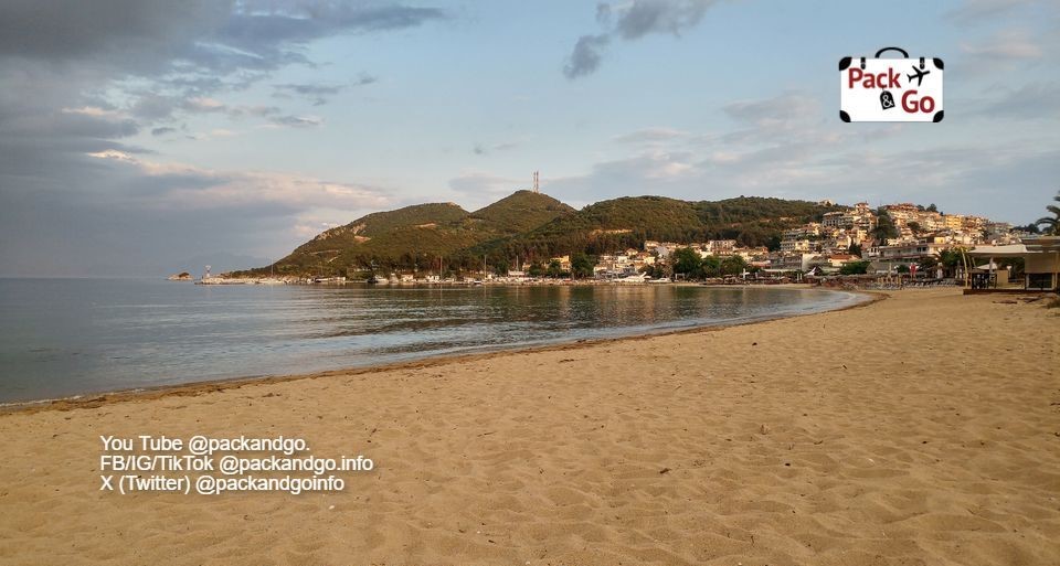 Nea Iraklitsa, Greece. View of the beach.
