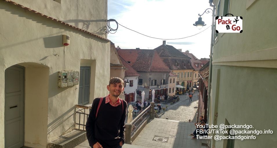 Man in the lower city, Sibiu, Romania