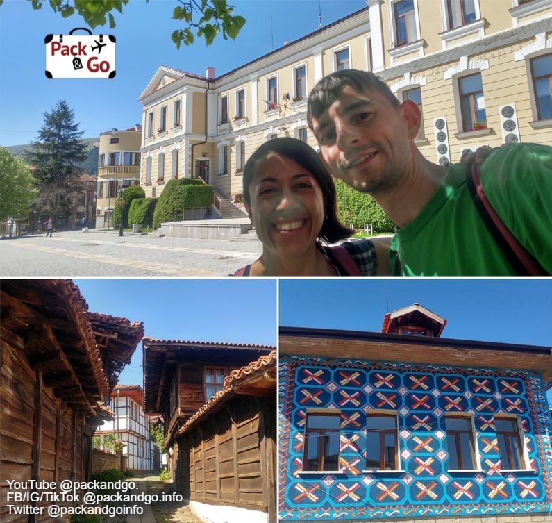 Kotel Village, Bulgaria. Collage with3 photos