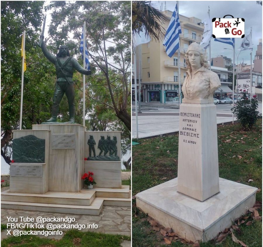 Monuments Alexandroupolis, GR. Photo by packandgo.info 2 Grids Collage Monuments Alexandroupolis, GR